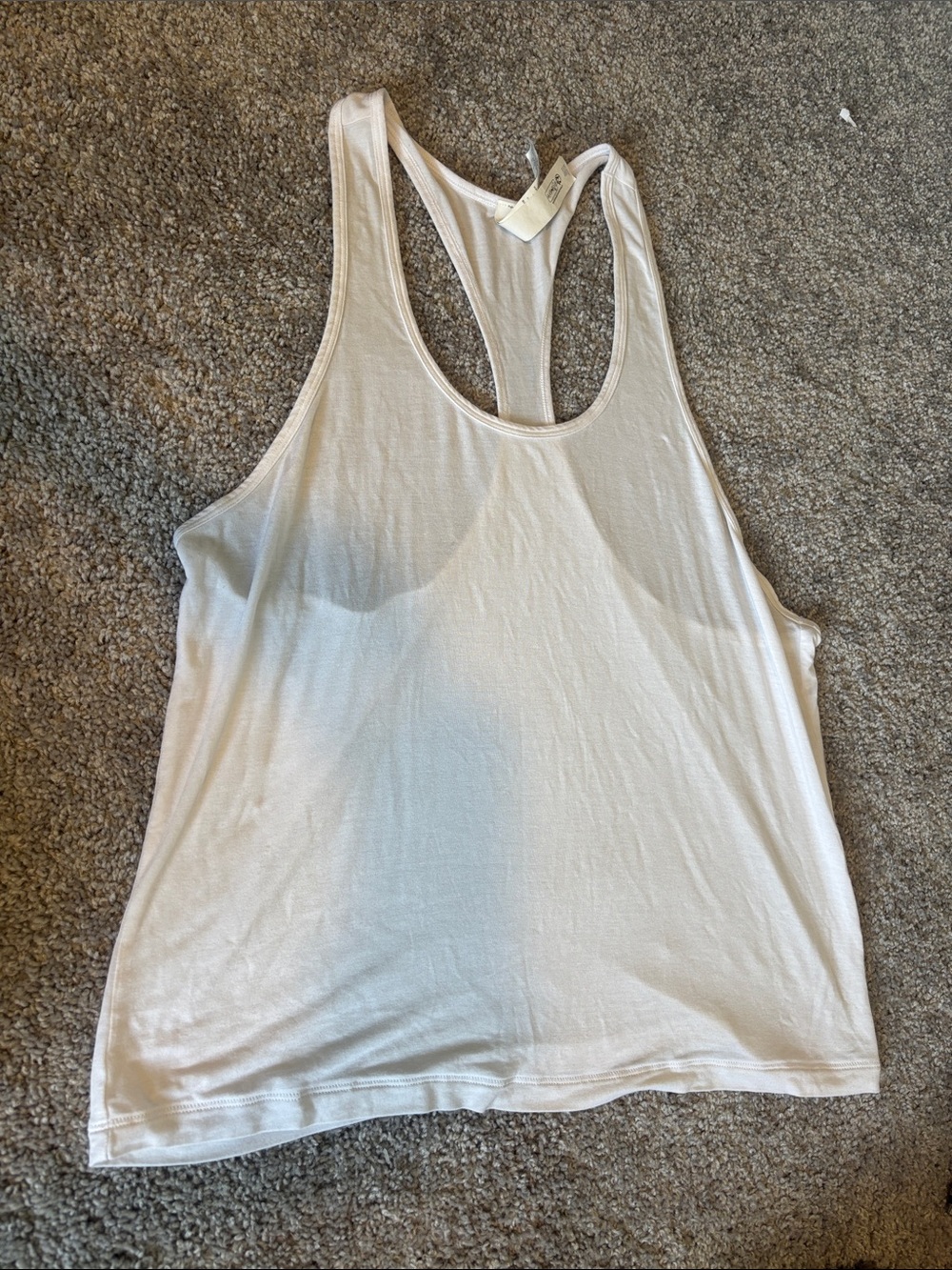 ALO Yoga White Racerback Tank Top sz M